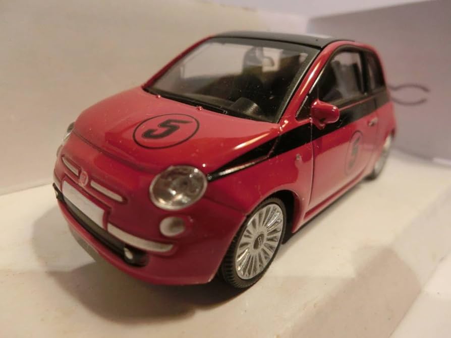 Amazon | モンドモータース製 1/43 ニュー フィアット 500 赤